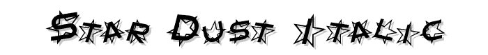 Star Dust Italic font